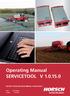 Operating Manual Servicetool v