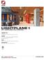 LIGHTPLANE LP1 SUSPENDED, WALL, SURFACE. STANDARD SIZES 1 Aperture Configurable in linear shapes and straight run sections