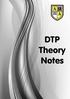 DTP Theory Notes. Arbroath Academy - Technology Department - National 5 Graphic Communication