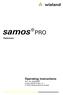 samos PRO Gateways Operating instructions Doc. No. BA Issued: 06/2012 (Rev. C) 2012 Wieland Electric GmbH