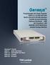 Genesys TM. Programmable DC Power Supplies 750W in a 1U half-rack size