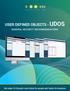 USER DEFINED OBJECTS - UDOS