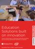 Education Solutions built on innovation. Lenovo technology is improving learning outcomes and increasing operational efficiency in schools.