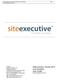 File: SiteExecutive 2013 Core Modules User Guide.docx Printed September 30, 2013