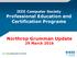 IEEE Computer Society Professional Education and Certification Programs. Northrop Grumman Update 29 March 2016