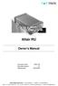 Altair RU. Owner s Manual. Document name: AtrRU-EN Document version: 0.3 Release date: 25/03/2009
