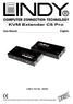 KVM Extender C5 Pro. User Manual. English. LINDY Art No LINDY ELECTRONICS LIMITED & LINDY-ELEKTRONIK GMBH - FIRST EDITION (August 2003)