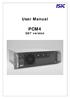 User Manual PCM4. Q87 version