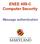 ENEE 459-C Computer Security. Message authentication