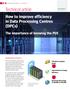 How to improve efficiency in Data Processing Centres (DPCs) The importance of knowing the PUE. center DPC