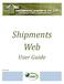 Shipments Web. User Guide. Powered by