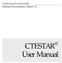 ENTHUSIASTIC SOFTWARE. Software Documentation: Version 1.3. CTESTAR User Manual