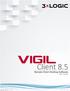 COPYRIGHT AND LEGAL NOTICES VIGIL CLIENT 8.5 USER'S GUIDE