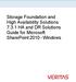 Storage Foundation and High Availability Solutions HA and DR Solutions Guide for Microsoft SharePoint Windows