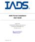 IADS Terrain Installation User Guide. January 2013 SYMVIONICS Document SSD-IADS SYMVIONICS, Inc. All rights reserved.