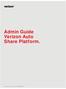 Admin Guide Verizon Auto Share Platform.