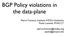 BGP Policy violations in the data-plane