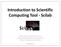 Introduction to Scientific Computing Tool Scilab