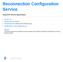 Reconnection Configuration Service