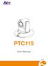 PTC115. User Manual V.1.0.0