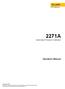 2271A. Operators Manual. Automated Pressure Calibrator