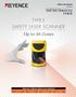 TYPE3 SAFETY LASER SCANNER Up to 48 Zones