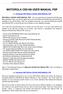 MOTOROLA CE0168 USER MANUAL PDF