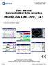 User manual for controller/data recorder. MultiCon CMC-99/141