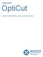 manual OptiCut panel and profile cutting optimization WOOD designer