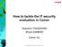 How to tackle the IT security evaluation in Canon