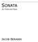 SONATA. for Violin and Piano JACOB BERANEK