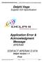 EDIFACT APERAK / Application Error & Acknowledgement Message