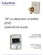 SIP Loudspeaker Amplifier (PoE) Operations Guide