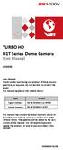 TURBO HD H1T Series Dome Camera