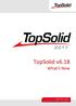 TopSolid v6.18 What's New
