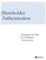 Shareholder Authentication