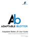 Adaptable Blotter.JS User Guide