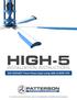 HIGH-5 INSTALLATION INSTRUCTIONS /460V Three-Phase Input using ABB ACS355 VFD