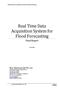 Real Time Data Acquisition System for Flood Forecasting