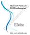 For Evaluation Only. Microsoft Publisher 2010 Fundamentals. Jeff Hutchinson Excel Networks.