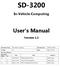 SD In-Vehicle Computing. User's Manual. Version 1.2