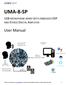UMA-8-SP. User Manual USB MICROPHONE ARRAY WITH EMBEDDED DSP AND STEREO DIGITAL AMPLIFIER