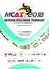 The 4 th International Multi-Conference on Artificial Intelligence Technology (M-CAIT 2018) WELCOME MESSAGE