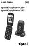 tiptel Ergophone 6220 tiptel Ergophone 6222 tiptel