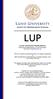 LUP. Centre for Mathematical Sciences. Lund University Publications. Institutional Repository of Lund University Found at: