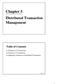 Chapter 5 Distributed Transaction Management