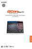 MIDI/Audio control surface with motorized faders for production. User manual