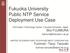 Fukuoka University Public NTP Service Deployment Use Case