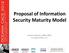 Proposal of Information Security Maturity Model