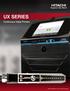 UX SERIES. Continuous Inkjet Printers. Hitachi America, Ltd. Product brochure